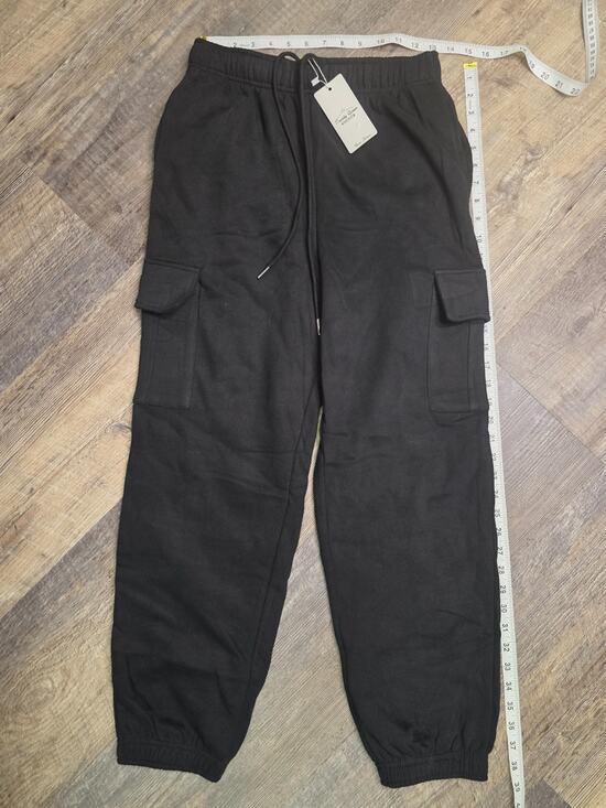 Trendy Queen Pants - Trendy Queen Womens Cargo Joggers Size S Black Sweatpants Drawstring NWT